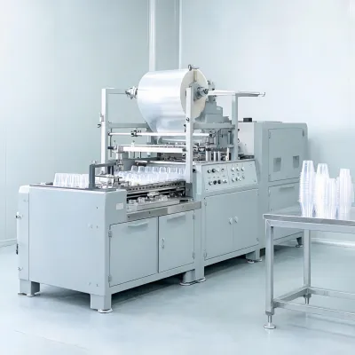 plastic cup thermoforming machine